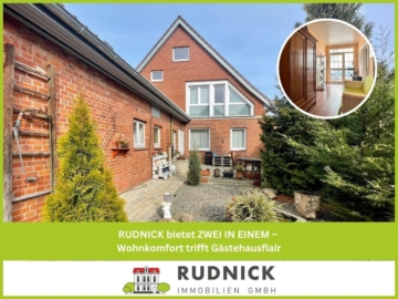 RUDNICK bietet ZWEI IN EINEM – Wohnkomfort trifft Gästehausflair, 31515 Wunstorf, Einfamilienhaus